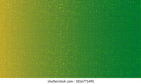 Green and Yellow Technology Background,Hi-tech Digital and Communication Concept design,Free Space For text in put,Vector illustration.