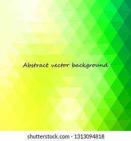 green and yellow triangles background 