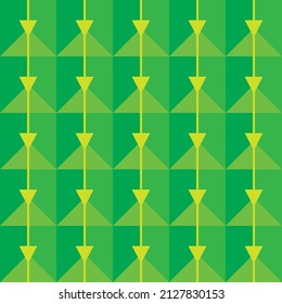 Green and yellow triangles pattern