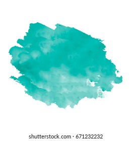 Green yellow vector watercolored texture for background hand draw style 