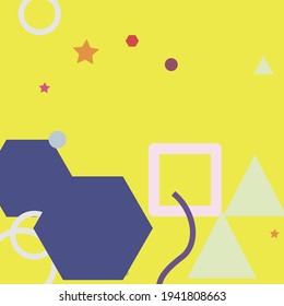 Green Yellow Violet Modern Hipster Style Background. Colorful Multicolor Orange Ornamental Fabrics. Red Purple Pink Digital Geometrical Modern Design. Grey Blue Simple Vector Design Pic.