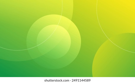Green and yellow wavy background. Modern and Creative Trend design in vector illustration
