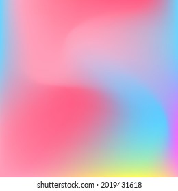 Imagen De Diseño Multicolor De Onda Amarilla Verde. Fondo de degradado dinámico de luz borrosa y líquido azul. Malla de gradiente de nido de neón de la curva de pastoreo del color. Feliz Papel de fondo morado rosado del agua del arcoiris.