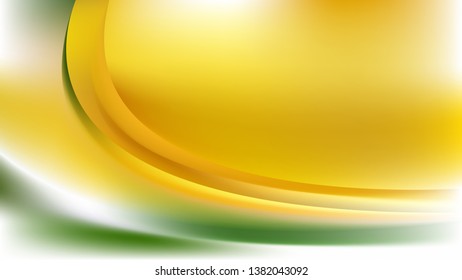 Green Yellow and White Abstract Wave Background Template