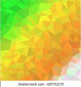 Green yellow white low poly business background