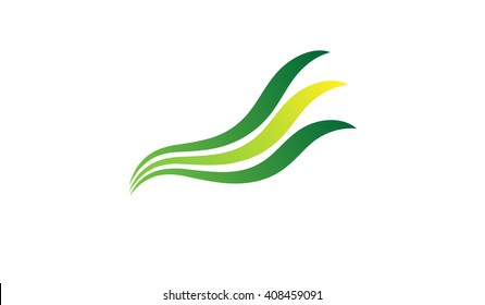 Green and Yellow wing logo.