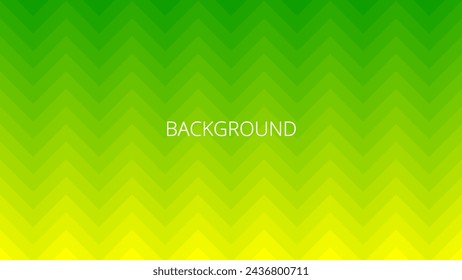 Green and yellow zigzag background. Abstract banner with zig zag lines. Gradient blended chevron or herringbone