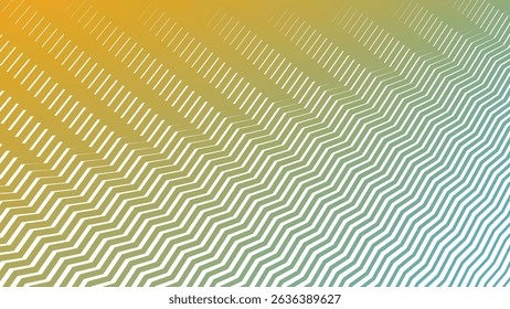 Green Yellow Zigzag Pattern Background for Energetic and Bold Design