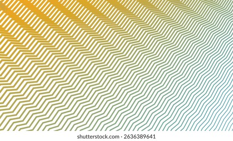 Green Yellow Zigzag Pattern Background for Energetic and Bold Design