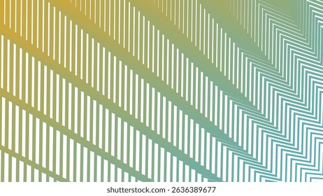 Green Yellow Zigzag Pattern Background for Energetic and Bold Design