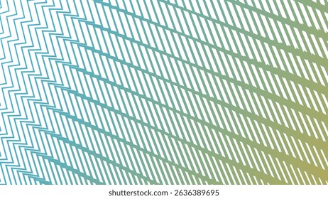 Green Yellow Zigzag Pattern Background for Energetic and Bold Design