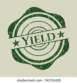 Green Yield distressed rubber texture