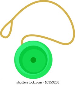 green yo-yo toy