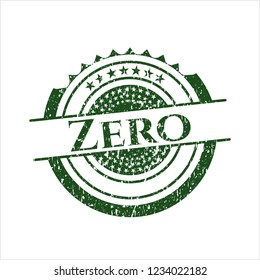 Green Zero rubber grunge texture stamp