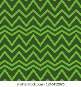 Green zig zag lines modern fashion wallpaper concept vector background