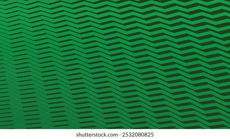 Fundo abstrato do padrão de ziguezague verde para o plano de fundo ou estilo de tecido