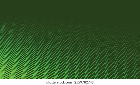 Green zig zag stripes line with gradient spotlight for text abstract background