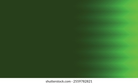 Green zig zag stripes line with gradient spotlight for text abstract background
