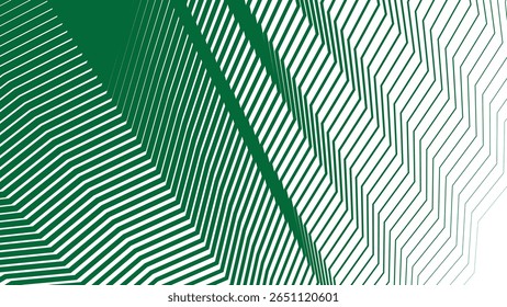 Grüne Zickzack Streifen Linie Muster Hintergrund für moderne abstrakte Stoff Tapete und digitales Design