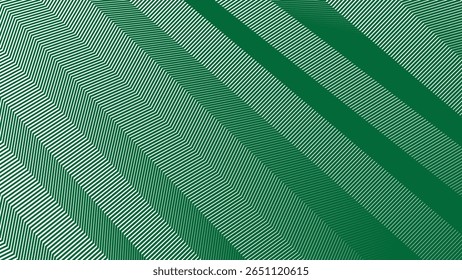 Fondo verde del patrón de la línea de las rayas del zig zag para el Fondo de pantalla abstracto moderno de la tela y diseño digital