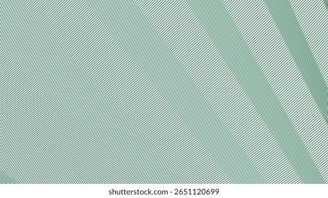 Green zig zag stripes line pattern background for modern abstract fabric wallpaper and digital design
