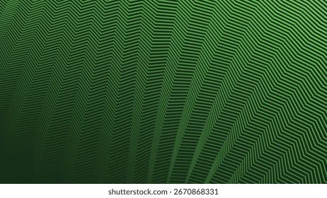 Green Zig Zag Stripes Line Abstract Background with Modern Geometric Pattern Design