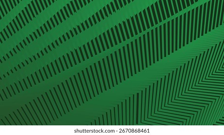 Green Zig Zag Stripes Line Abstract Background with Modern Geometric Pattern Design