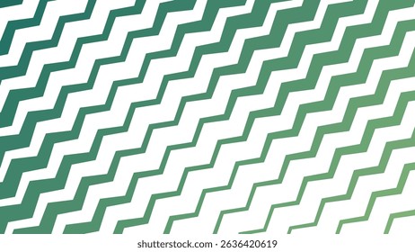 Green Zigzag Stripes Line Pattern Background for Fresh and Energetic Designs