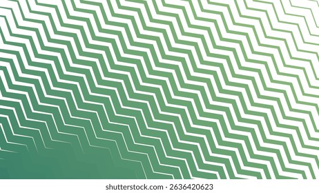 Green Zigzag Stripes Line Pattern Background for Fresh and Energetic Designs
