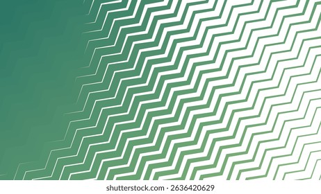 Green Zigzag Stripes Line Pattern Background for Fresh and Energetic Designs