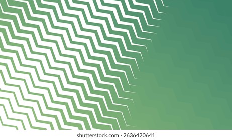 Green Zigzag Stripes Line Pattern Background for Fresh and Energetic Designs