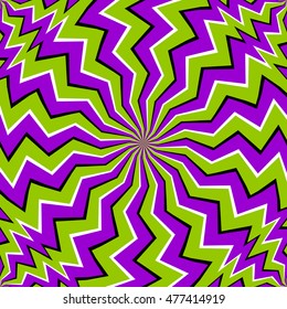 Green zigzags (spin illusion)