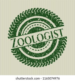 Green Zoologist distress rubber grunge texture stamp