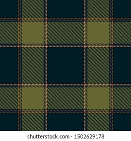 Green-Blue and Khaki Tartan Plaid Scottish Seamless Pattern. Texture from tartan, plaid, tablecloths, shirts, clothes, dresses, bedding, blankets and other textile.