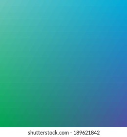 Green-blue triangular background. Colorful hipster pattern with triangle mosaic.