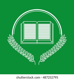 greenboard with school icon vector illustration design
