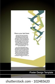 Greenbrochure.vector illustration