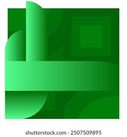 Green-colored minimalist geometry abstract background vector illustration. Suitable for backdrop texture and artistic projects