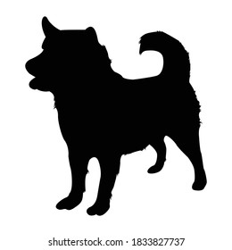 Greendland Dog Silhouette Vector Illustration