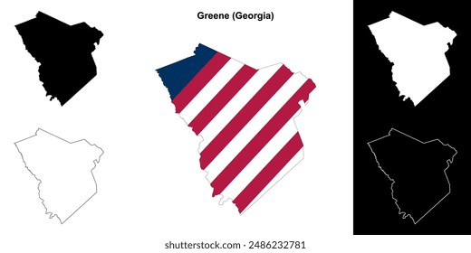 Mapa del condado de Greene (Georgia)