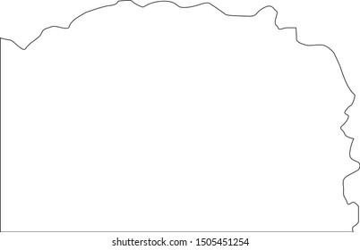 greene County map in Pennsylvania state