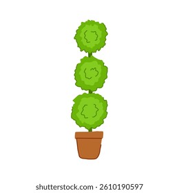 greenery artificial plant cartoon. decor indoor, realistic plastic, arrangement leaf greenery artificial plant sign. isolated symbol vector illustration