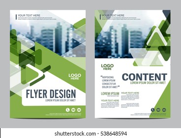 Greenery Brochure Layout design template. Annual Report Flyer Leaflet cover Presentation Modern background. illustration vector in A4 size