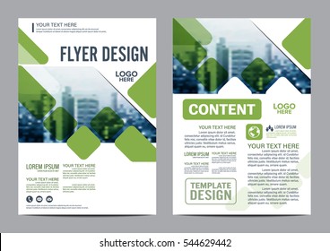 Greenery Brochure Layout design template. Annual Report Flyer Leaflet cover Presentation Modern background. illustration vector in A4 size