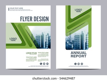 Greenery Brochure Layout design template. Annual Report Flyer Leaflet cover Presentation Modern background. illustration vector in A4 size