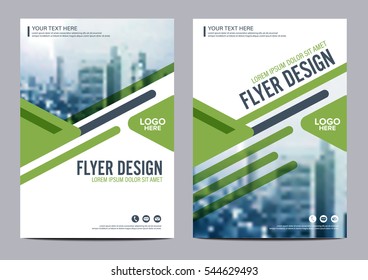 Greenery Brochure Layout design template. Annual Report Flyer Leaflet cover Presentation Modern background. illustration vector in A4 size
