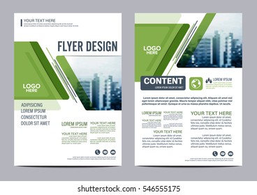 Greenery Brochure Layout design template. Annual Report Flyer Leaflet cover Presentation Modern background. illustration vector in A4 size