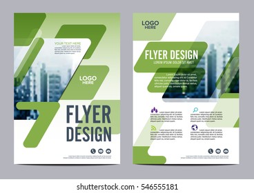 Greenery Brochure Layout design template. Annual Report Flyer Leaflet cover Presentation Modern background. illustration vector in A4 size