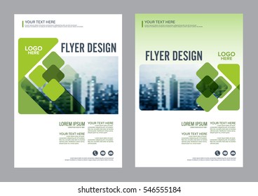 Greenery Brochure Layout design template. Annual Report Flyer Leaflet cover Presentation Modern background. illustration vector in A4 size
