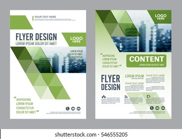 Greenery Brochure Layout design template. Annual Report Flyer Leaflet cover Presentation Modern background. illustration vector in A4 size
